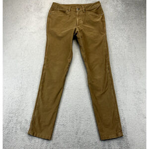 LULULEMON ABC Slim Fit Utilitech Pants Brown Jeans Stretch Mens 30x32 Office